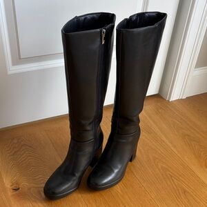 Black NY&C High Leather Boots